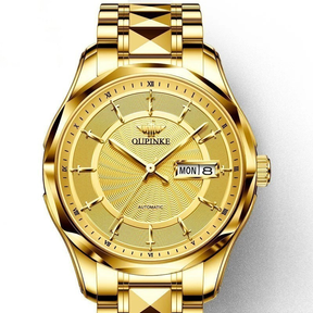 Relógio Masculino OUPINKE 3172 Luxo Automático Original Aço Tungstênio Calendário Duplo à Prova d’Água