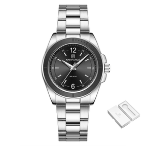 Relógio Feminino NAVIFORCE NF5062 Quartzo Aço Inox 3ATM Casual Luxo