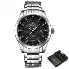 Relógio Masculino NAVIFORCE NF8032 Business Casual Quartz 30M Aço Inoxidável