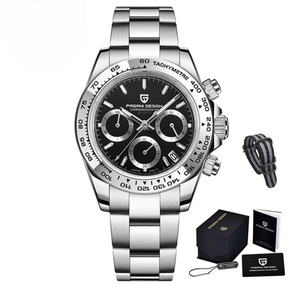 Relógio Masculino PAGANI DESIGN PD-1727 Luxo Cronógrafo Quartzo Safira 100m à Prova d’Água