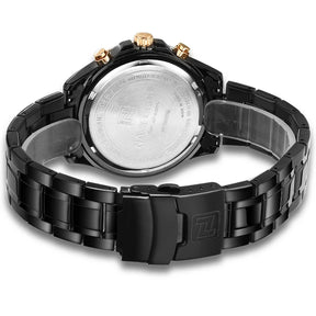 Relógio Masculino NAVIFORCE NF9089RGB Luxo Business 24H Analógico Aço Inoxidável à Prova d’Água