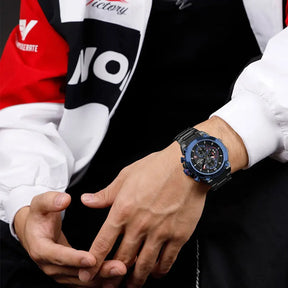 Relógio Masculino NAVIFORCE NF8071 Militar Cronógrafo Luxo Aço Inoxidável à Prova d'Água