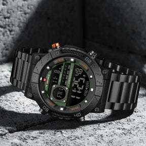 Relógio Masculino NAVIFORCE NF9241S Digital Militar à Prova d’Água Luxury Fashion