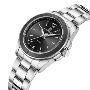 Relógio Feminino NAVIFORCE NF5062 Quartzo Aço Inox 3ATM Casual Luxo