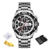 Relógio Masculino NAVIFORCE NF8018 Militar Esportivo Cronógrafo Couro